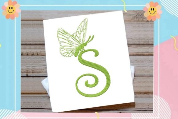 Beautiful Butterfly Letter S: Redefining Modern Embroidery with Elegance and Versatility
