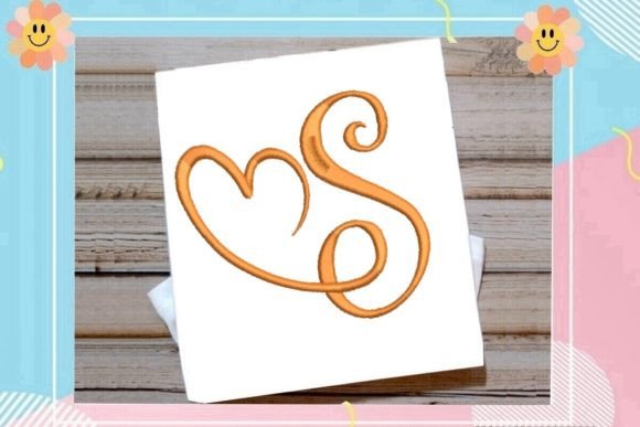 Beautiful Monogram S Letter Heart: A Timeless Design