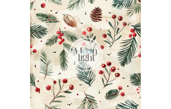Christmas Seamless Digital Pattern 36