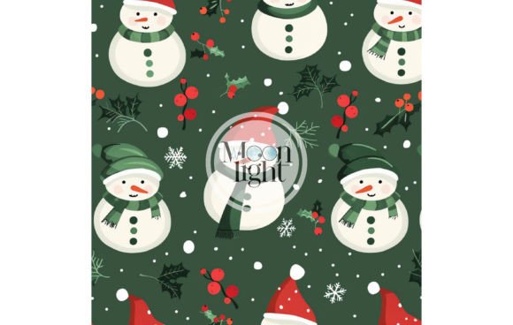 Christmas Seamless Digital Pattern 39: A Versatile Design for Multiple Uses