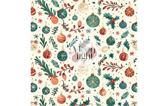 Christmas Seamless Digital Pattern 51: A Versatile Design for Creative Projects