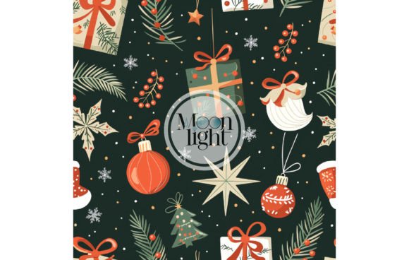 Christmas Seamless Digital Pattern 53: A Versatile Design for Modern Creativity