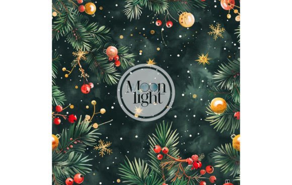 Christmas Seamless Digital Pattern 72 for Creative Projects