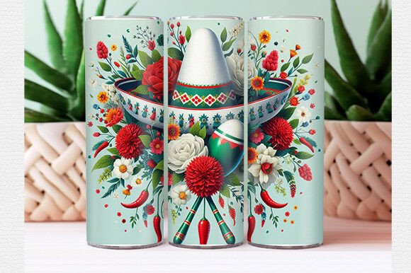 Cinco De Mayo Floral Tumbler Wrap Guide