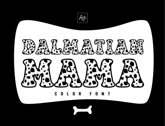 Dalmatian Mama Font: Playful Spots and Dots for Creatives