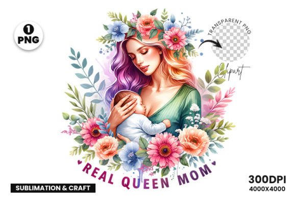 Discover the Magic of Mother’s Day Real Queen MOM Clipart PNG