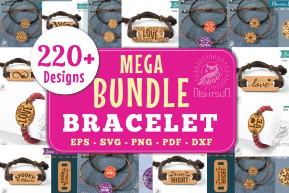 Laser Cut Bracelet Bundle: A Complete Design Resource for Creative Professionals