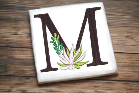 M Letter Decorative Greenery Alphabet Monogram: What to Know Before You Buy or Stitch