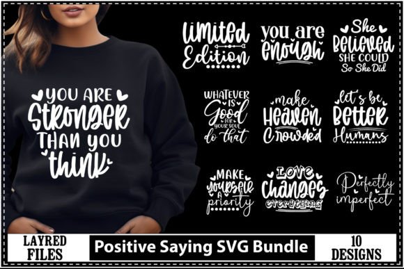 Positive Saying SVG Bundle 2