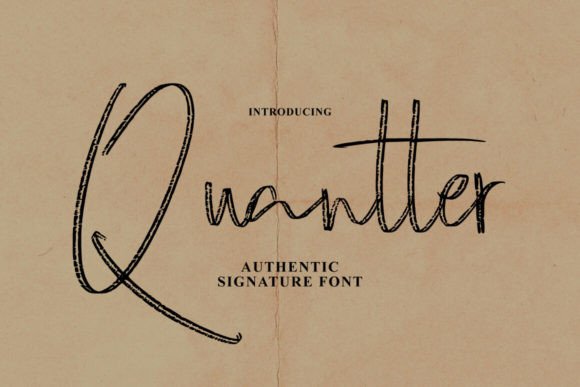 Quantter: The Handmade Calligraphy Font That Brings Elegance to Every Design