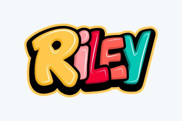 Riley: Creative Typography Art