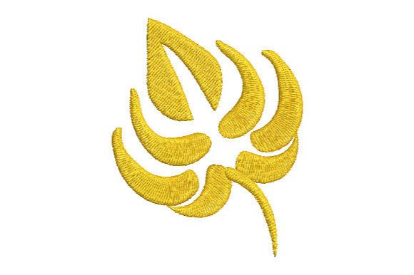 The Golden Bodhi Leaf: A Machine Embroidery Design That Blends Symbolism with Artistry
